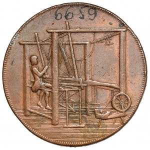 Anglicko, Norfolk, Jeton / 1/2 penny 1792