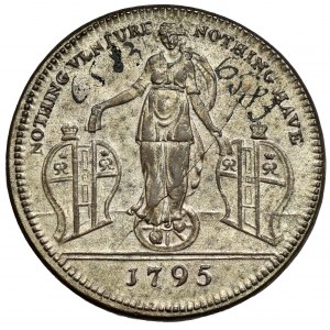 Anglie, Jeton / 1/2 penny 1795 - loterie