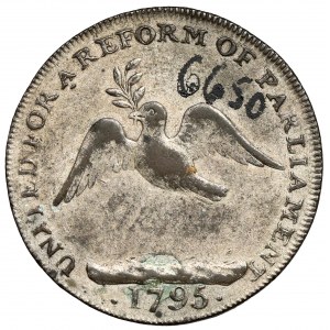 Anglie, Jeton / 1/2 penny 1795 - London Corresponding Society
