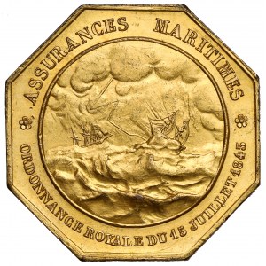 Francúzsko, medaila 1843 - Assurances Maritimes