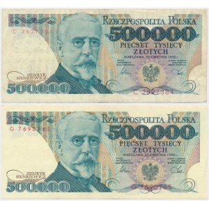500.000 PLN 1990 - C und G - Satz (2tlg.)