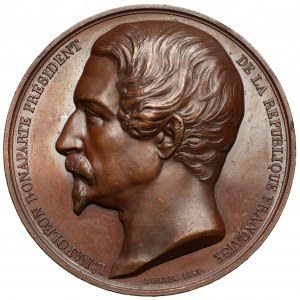 Frankreich, Napoleon III, Medaille 1851 - La Président de la République Decrète