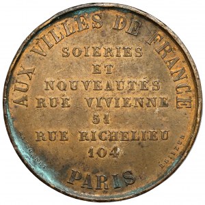 Francie, Napoleon III, medaile ND - Aux Villes de France