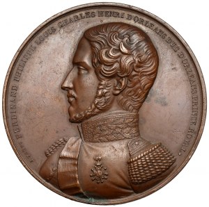 France, Louis-Philippe, Medal 1842 - Death of Prince Ferdinand Philippe d'Orléans