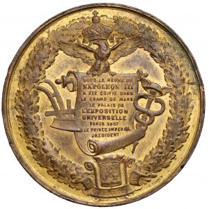 Francúzsko, Napoleon III, medaila 1867 - Exposition Universelle
