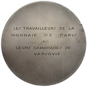 Frankreich, SILBERNE Medaille, Bergleute von Paris für Warschau