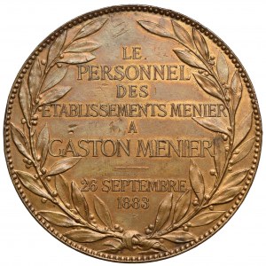Frankreich, Medaille 1883 - Gaston Menier