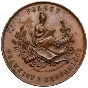 Medaille, Polnische Juristen und Ökonomen - 1. Kongress Krakau 1887