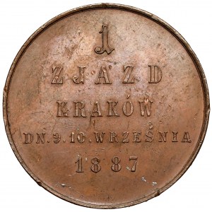 Medaile, polští právníci a ekonomové - 1. kongres Krakov 1887