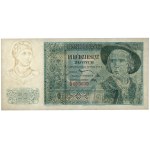 Londýn, 50 zlotých 1939 - A 000000 - vodoznak ako pri 10 zlotých