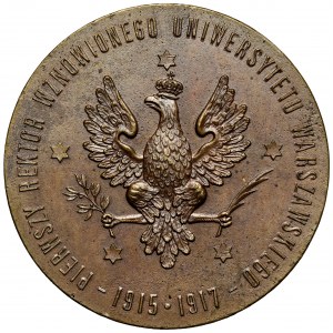 Medal, Jozef Brudzinski - Warsaw University 1917 - rare