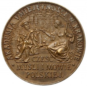 Medaille, Mikołaj Rej - Akademie Kraków 1906 - sehr selten