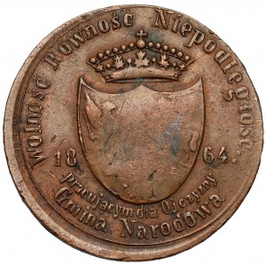 Medaillon, Jungfrau Maria / zum Gedenken an den Januaraufstand 1864