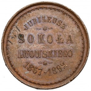 Medaille, Jubiläum der Lemberger Falken 1867-1892