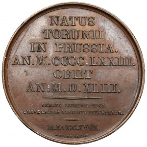 Medaile, Mikuláš Koperník 1818