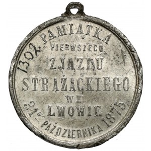 Medaila, hasičský kongres vo Ľvove (ZOP Galícia a Krakov) 1875