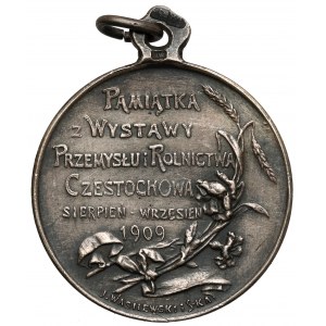 Medaille, Ausstellung für Industrie und Landwirtschaft in Częstochowa