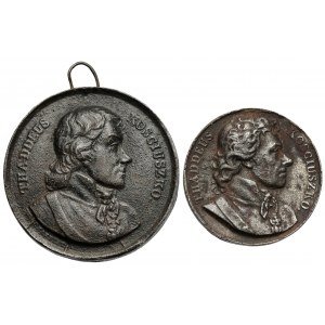 Medals, Tadeusz Kosciuszko - iron castings (2pcs)