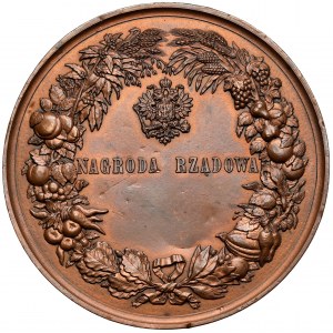 Galvanická kopie medaile z výstavy venkovských produktů a potravin v Łowiczi