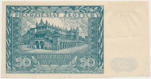 50 złotych 1941 - bez poddruku, serii i numeru