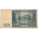 50 Zloty 1941 - ohne Unterdruck, Serie und Nummer