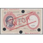 20 złotych 1919 - WZÓR - A.12 - wysoki nadruk, perforacja