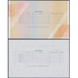 United Kingdom, Bank Leumi, SPECIMEN certificate of deposit + copy