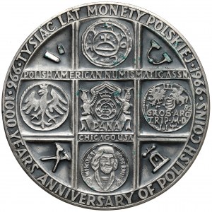 Medal SREBRO, 1000 lat chrześcijaństwa w Polsce 1966
