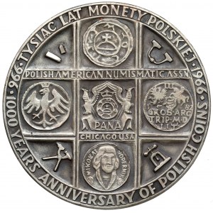 SILBERNE Medaille, 1000 Jahre Christentum in Polen 1966