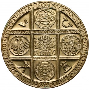 Medaile, 1000 let křesťanství v Polsku 1966