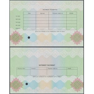 CREDIT SUISSE, SPECIMEN certificates of deposit (2pc)