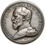 Bayern, Ludwig III, Medal / Bayern Thaler 1914/16 - Steckmedaille