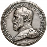 Bayern, Ludwig III, Medaile / Bayern Thaler 1914/16 - Steckmedaille