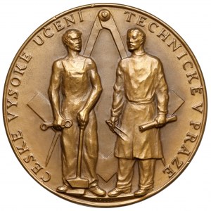Böhmen, Medaille 1957 - Česke Vysoke Učeni Technicke v Praze