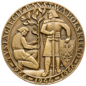 Medaila, 1000. výročie poľského štátu 1966