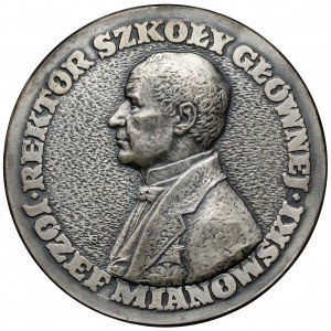 Medaile, rektor střední školy - Jozef Mianowski 1962