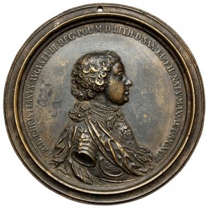 Augustus III Sas, Medaille 1763 - 18. Geburtstag von Friedrich Christian
