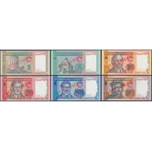 Weißrussland, 1-100 Rubel 1993 - SPECIMEN - KOMPLETT (6Stück)