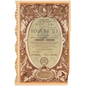 POCISK Ammunition Works, 10x 100 zloty 1932 - bearer