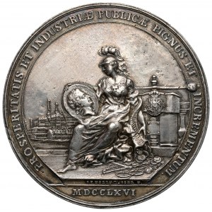 Poniatowski, Medal commemorating the 1766 monetary reform - old casting