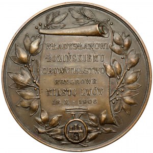 Medal, Władysławowi Łozińskiemu MIASTO LWÓW 1906