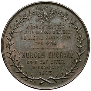 Medaille, Kornel Ujejski und Józef Nikorowicz 1893