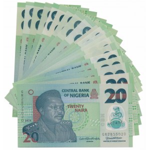 Nigéria, 20 nair 2006-2020 - polyméry (20pc)