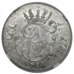 Mecklenburg-Strelitz, Adolph Friedrich IV, 1/6 Taler 1754 HCB