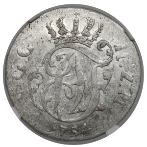 Mecklenburg-Strelitz, Adolf Friedrich IV, 1/6 thaler 1754 HCB