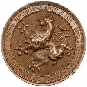 Tschechische Republik, Medaille 1886 - Böhmische Gartenbaugesellschaft in Prag