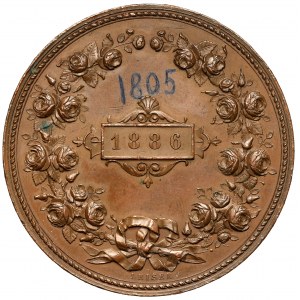 Česká republika, Medaila 1886 - Böhmische Gartenbaugesellschaft in Prag