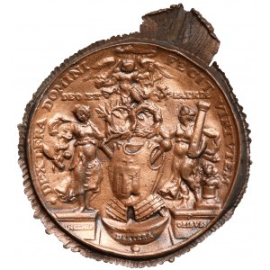 Kopia galwaniczna rewersu medalu Mikołaja Zebrzydowskiego