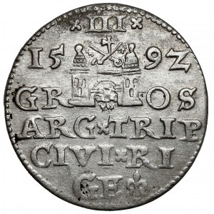 Zygmunt III Waza, Trojak Ryga 1592