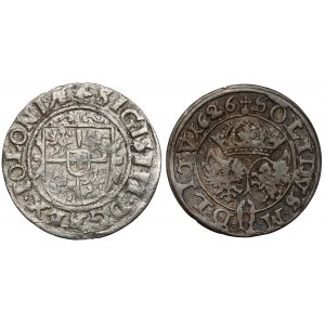 Sigismund III Vasa, Szeląg Bydgoszcz und Vilnius 1626 (2 Stück)